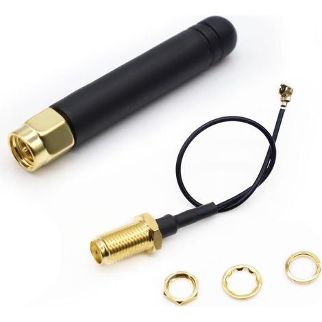868-915 MHz U.FL IPEX auf SMA-Anschluss LoRa-Antenne 3 dBi 50Ω für Lora Board Lora II WiFi Lora32 (5 Stück) (1/4)
