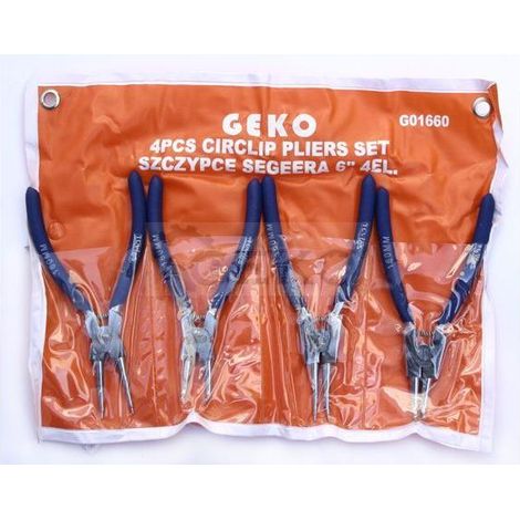 Geko G01660 - Alicates de clip (6 pulgadas), multicolor