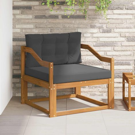 Outdoor Mittelsofa Massivholz Akazie Natur