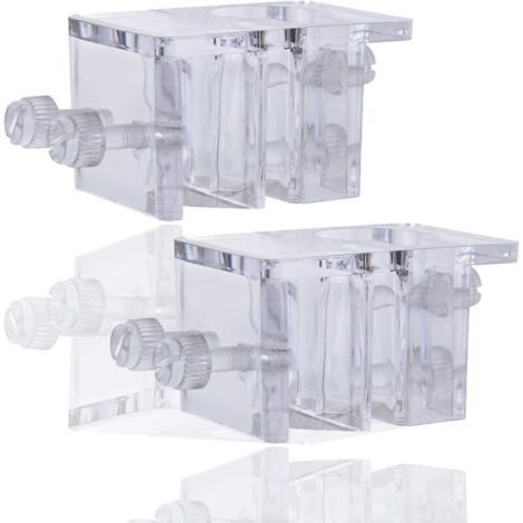 2 Pièces Fish Tank Tube Pince Titulaire Pince de Fixation de Tuyau Aquarium Clip de Fixation pour Filtre à Eau d'aquarium Porte-Tuyau Aquarium Clip, Pince Aquarium Acrylique pour Tuyau d'eau (1/4)