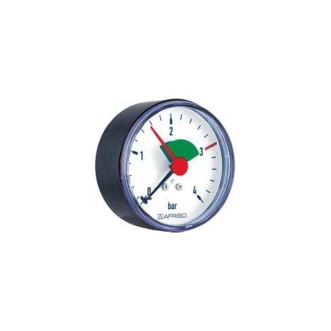 AFRISO manómetro de calefacción HZ 63 0/4bar G1/4B con PTFE axial Cl.2,5 (1/2)