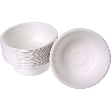 Set mit 25 Suppenschalen aus Zuckerrohr, 450 ml (1/4)