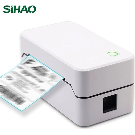 SIHAO Imprimante d'étiquettes thermiques sans fil 40-108mm, Bluetooth portable pour les étiquettes de codes à barres de fret de logistique d'expédition (1/5)