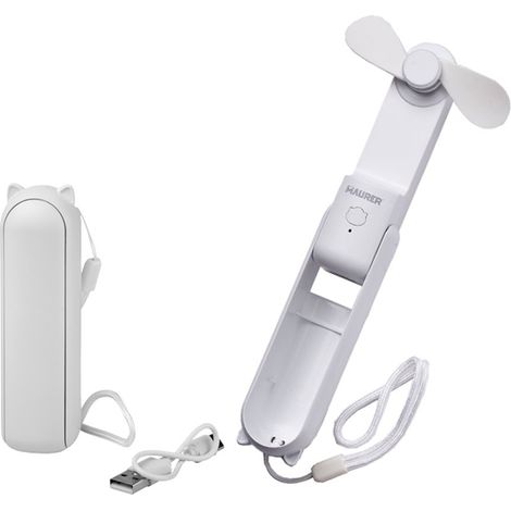 VENTILATORE MINI PORTATILE "SAKURA" BATTERIA RICARICABILE MAURER