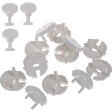 Ensemble de 12 pièces comprenant un cache-prise et un porte-clés (norme française), taille bébé/enfant, ensemble de 3 pièces, porte-clés en ABS (1/5)