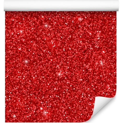 Papier peint à paillettes rouges et corail pour salon et chambre 50x1000 cm (1/5)