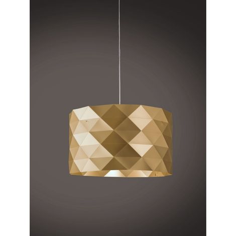 Suspensión 5 Luces New Gold en metal cromado Cm. 40x25h