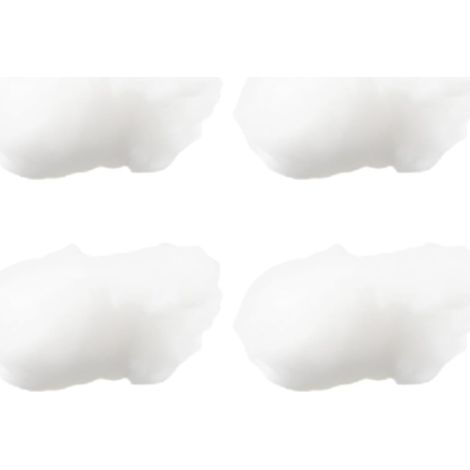 Set of 4 White Cotton Cloud Hanging Ornaments for Elegant and Creative Wedding Decoration, for Romantic Ceremony Backdrop (1/5)