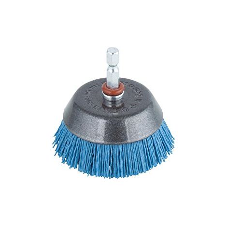 Wolfcraft, spazzola a tazza in nylon 2729000 alberino-Ø 6 mm (1/4)