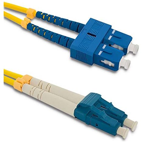 Qoltec 54033 câble de Fibre Optique 3 m SC/UPC LC/UPC Jaune