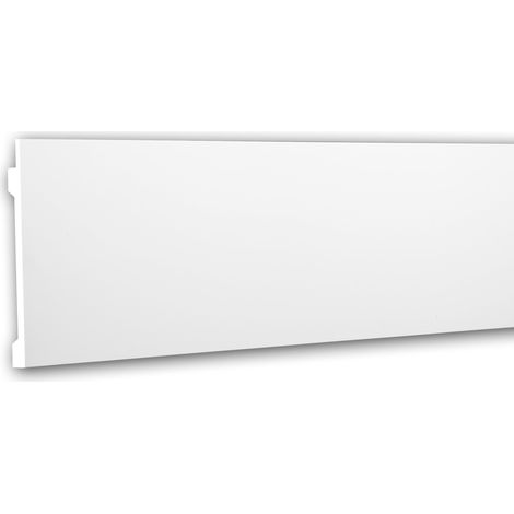 Wand- und Friesleiste PROFHOME 151606 Stuckleiste für indirekte Beleuchtung Zierleiste Modernes Design weiß 2 m