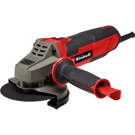 Einhell Winkelschleifer TE-AG 125/1010 (1.010 Watt, 125 mm Scheibendurchmesser, 33 mm Schnitttiefe, Wiederanlaufschutz, Zusatzhandgriff, ohne Trennscheibe)