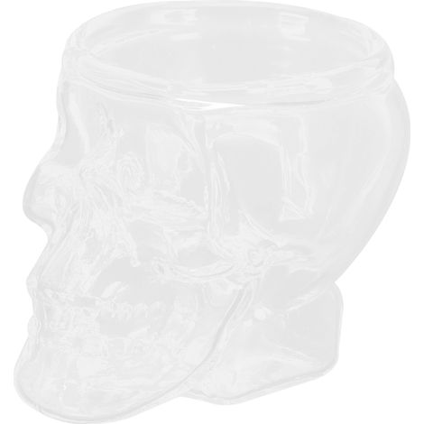 Verre à cocktail crâne transparent innovant pour vin et boissons