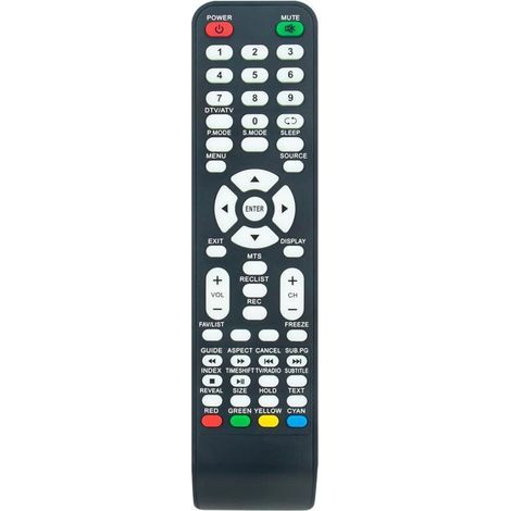 Replacement remote control for Smart-Tech TVs LE-3222, LE-4318, LE-32Z1, LE-32D7, SMT24N30HC1LB1, LE4219H, 2419DTS, LE-32D11IS, Exclusiv, LE-3918, LE-2019DTCS, SMT32Z1TS, LE-2219, SMT2219DTS (1/4)