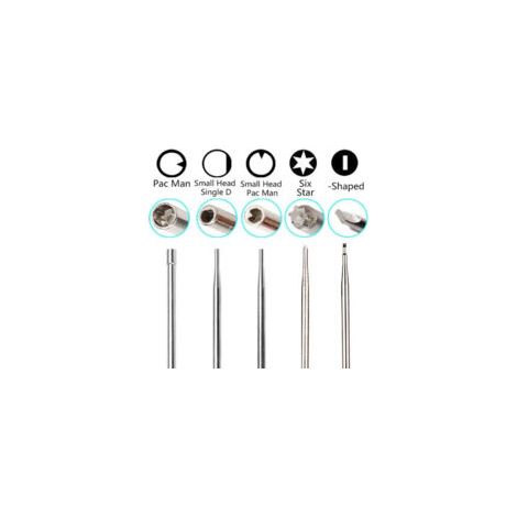 Jeu de tournevis de réglage de carburateur S-giant (10 pièces) compatible avec l'outil de réparation de carburateur de tondeuse à gazon avec différentes formes de dents.