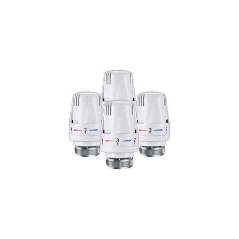 4PCS TRV Thermostatic Radiator Heads M30 x 1.5 Replacement Head for Thermostatic Radiator Thermostat Temperature Control Heads for Home and Office (1/4)