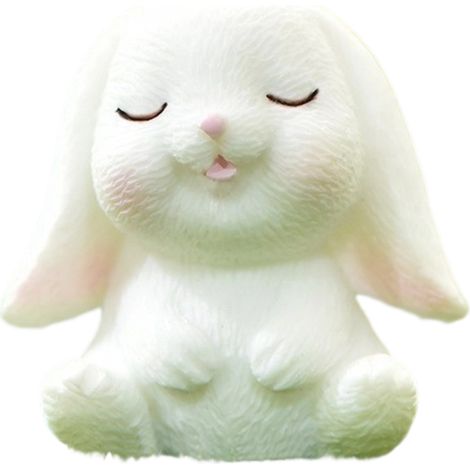 Figurine en résine réaliste, inodore, mignonne, de style dessin animé, petite statue décorative pour jardin, salon ou chambre. (1/5)