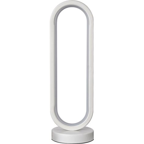 Lampe de bureau moderne 3W USB ovale réglable soins des yeux LED chevet veilleuse Table pour chambre bureau blanc (1/5)