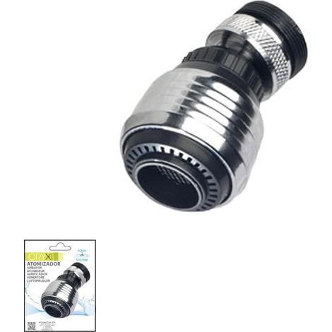 Atomizador  Economizador Con Rotula Con Adaptador Macho / Hembra Cromo