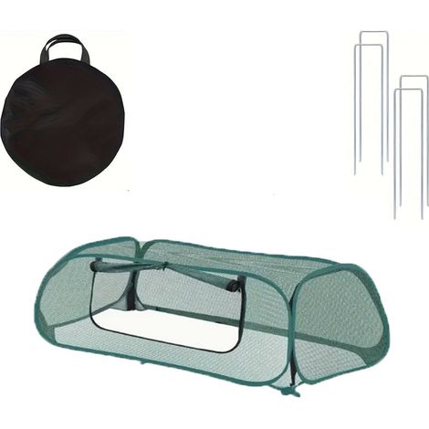 Serre pliable PVC – bâche transparente, 4 piquets, protection plantes (fruits, légumes, herbes, semis, gel) – montage facile. (133 caractères) (1/5)