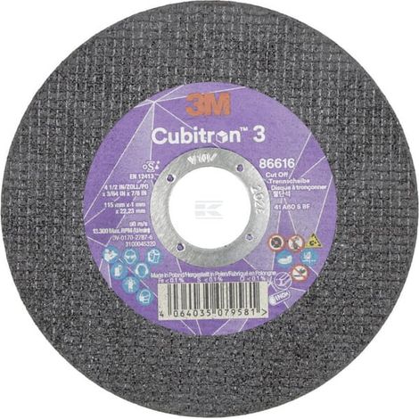 Disco de corte Cubitron 3 115 x 1,0 mm 3M 86616