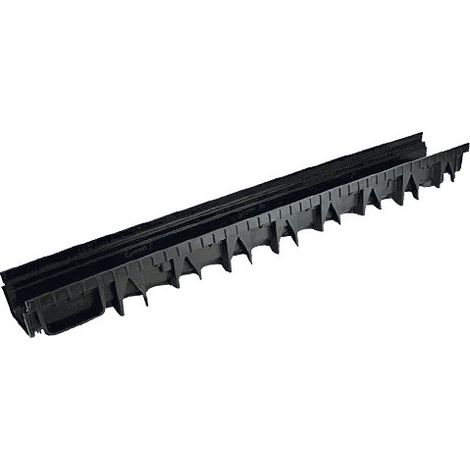 Canalina canalletta polypropylène pour le drainage et le drain d'eau sur les terrasses compactes CN10 13x100xH5 cm.