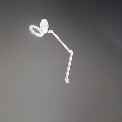 Lampada Da Scrivania Contemporanea Close Metallo Bianco Led 12W 3000K (1/3)