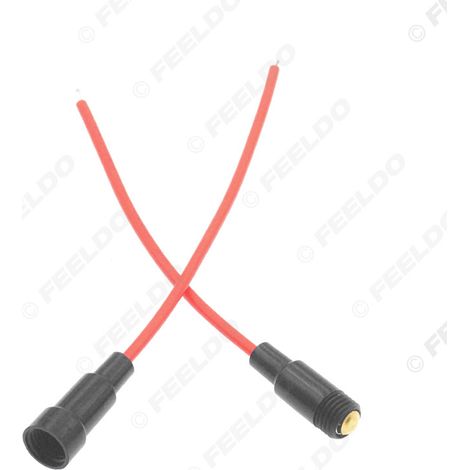 Lot de 2 fusibles automobiles, porte-fusibles 5x20 mm avec fil de calibre 20 AWG