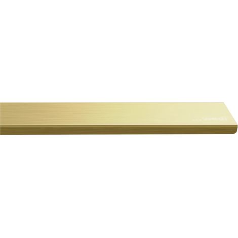Wedi – Barrette de finition 80 cm – Inox brossé or – Hauteur réglable 5-23 mm – Compatible Fundo Riolito et Riofino
