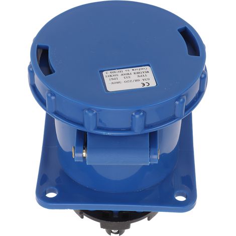 Prise industrielle étanche en laiton PP IP67, connecteur d'alimentation électrique 63 A 220 V-380 V (1/5)