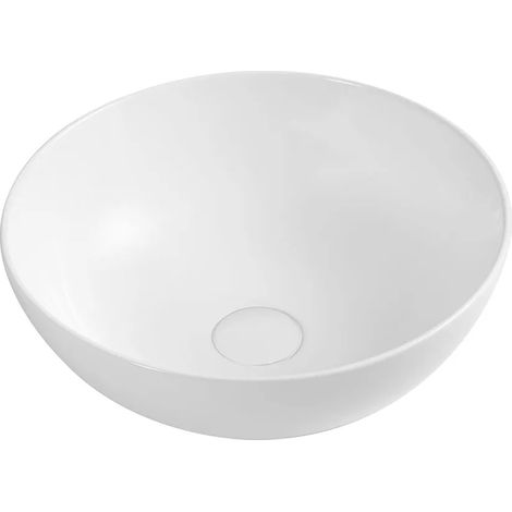 Lavabo da appoggio a ciotola 38,5 cm bianco lucido in ceramica Espeon (1/3)