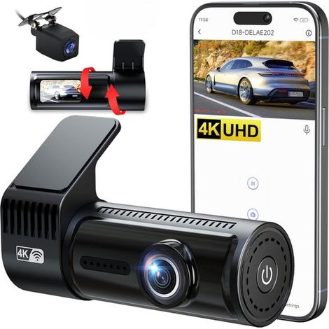 Dashcam Dashcams Auto Kamera Vorwärts Rückwärts Video Fahrzeugsicherheit Parksicherheit Aufzeichnung Tag und Nacht Schadensverhütung (1/5)