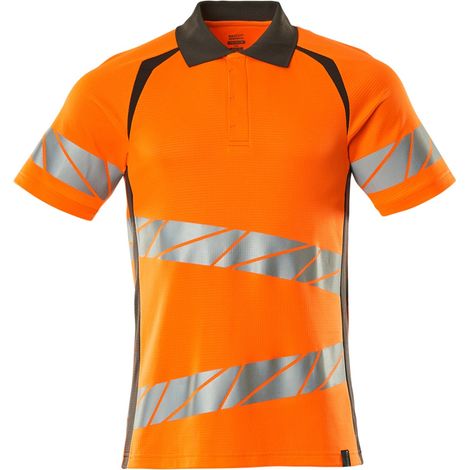 Mascot Polo-Shirt, moderne Passform Polo-shirt Gr. M ONE, hi-vis orange/dunkelanthrazit (1/4)