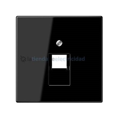 Tapa para toma de teléfono o datos RJ11-RJ45 NEGRO JUNG LS 969-1 UA SW