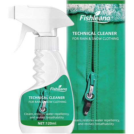 FISHLEANO down jacket cleaner is a neutral detergent that removes oil and stains without damaging clothes and is gentle on down jackets. (1/5)