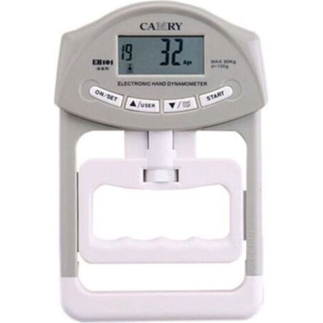 Dinamometro digitale per la forza di presa Camry, con registrazione automatica, portata massima 200 libbre/90 kg. (1/5)