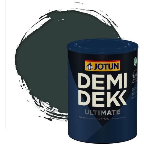 Peinture Bois - DEMI DEKK ULTIMATE - Lasure Opaque Satinée - RAL 6012 - 0,75L (1/2)