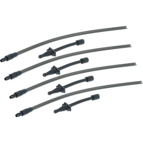 vhbw 4x Milk Hose Set Replacement for Siemens 12012864 for Coffee Machine - 4x milk tube, 4x milk adapter