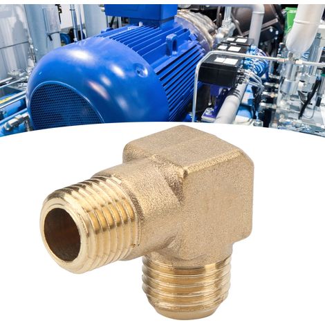 Coude à 90° en laiton G1/4xM14 pour compresseur, accessoires de pompe à air et raccords de tuyauterie (1/5)