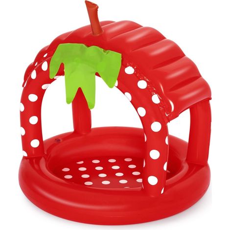 Piscina gonfiabile fragola Baby con tettuccio Very Berry Bestway 52387