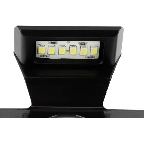 Universelle CNC-gefräste LED-Kennzeichenleuchte aus Aluminium für Motorräder (schwarz) (1/5)