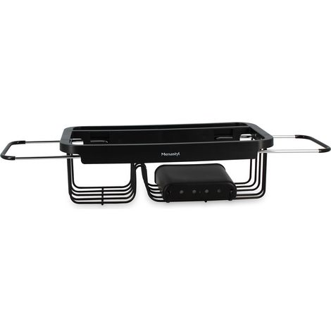Egouttoir extensible 34,5-48cm en acier inoxydable (1/3)
