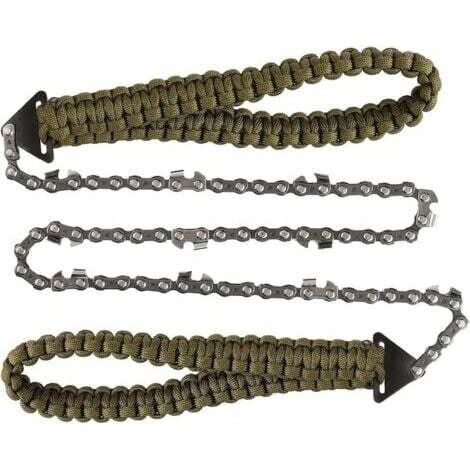 BARKBUSTERSTronçonneuse Pliante, Scie à Chaîne de Poche avec poignée en Paracord Scie à Main chaîne Pliante Équipement de Survie en Plein Air pour Camping Rando (1/5)