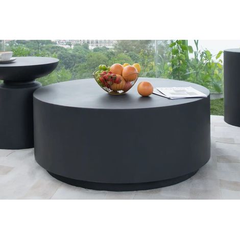 Table basse en béton GFRC – Design minimaliste – Dimensions 86 x 86 x 41 cm – Résistante aux intempéries – Intérieur/extérieur – Elementi (1/3)