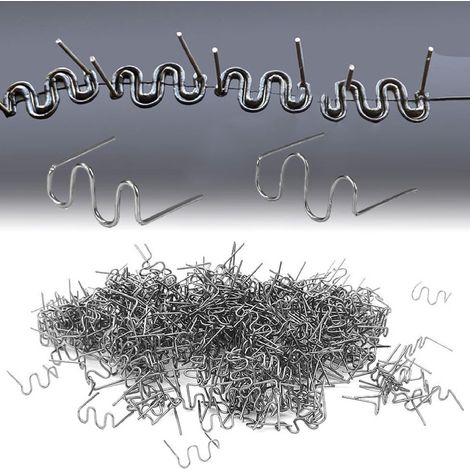 Clou de Soudure Plastique, Agrafes de Soudage, Agrafes Chaudes en Acier, 1000PCS 0.6mm 0.8mm Agrafes de Soudage de Carrosserie Agrafes Chaudes Réparation Soudure Baguettes Soudage Agrafe (1/5)