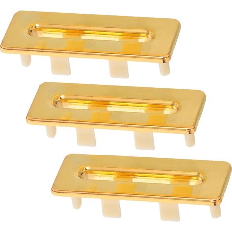3 couvercles de trop plein rectangulaires pour lavabo 53 x