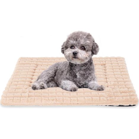 Lit pour chien orthopédique moelleux, Lavable, Antidérapant, Abricot 100x70cm