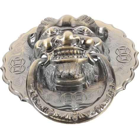 de porte vintage tête de lion 140 mm anneau décoratif en (1/5)