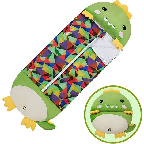 Warmer Kinderschlafsack für Mädchen und Jungen mit Plüsch-Einhornkissen, weich für alle Jahreszeiten, mittlere Größe 54x20 cm, ideales Geschenk. (1/4)