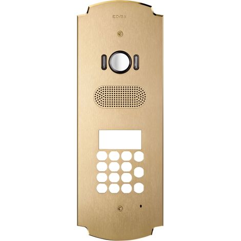 VIMAR - 41641 Placca Patavium 2F+ A/V tastiera ottone